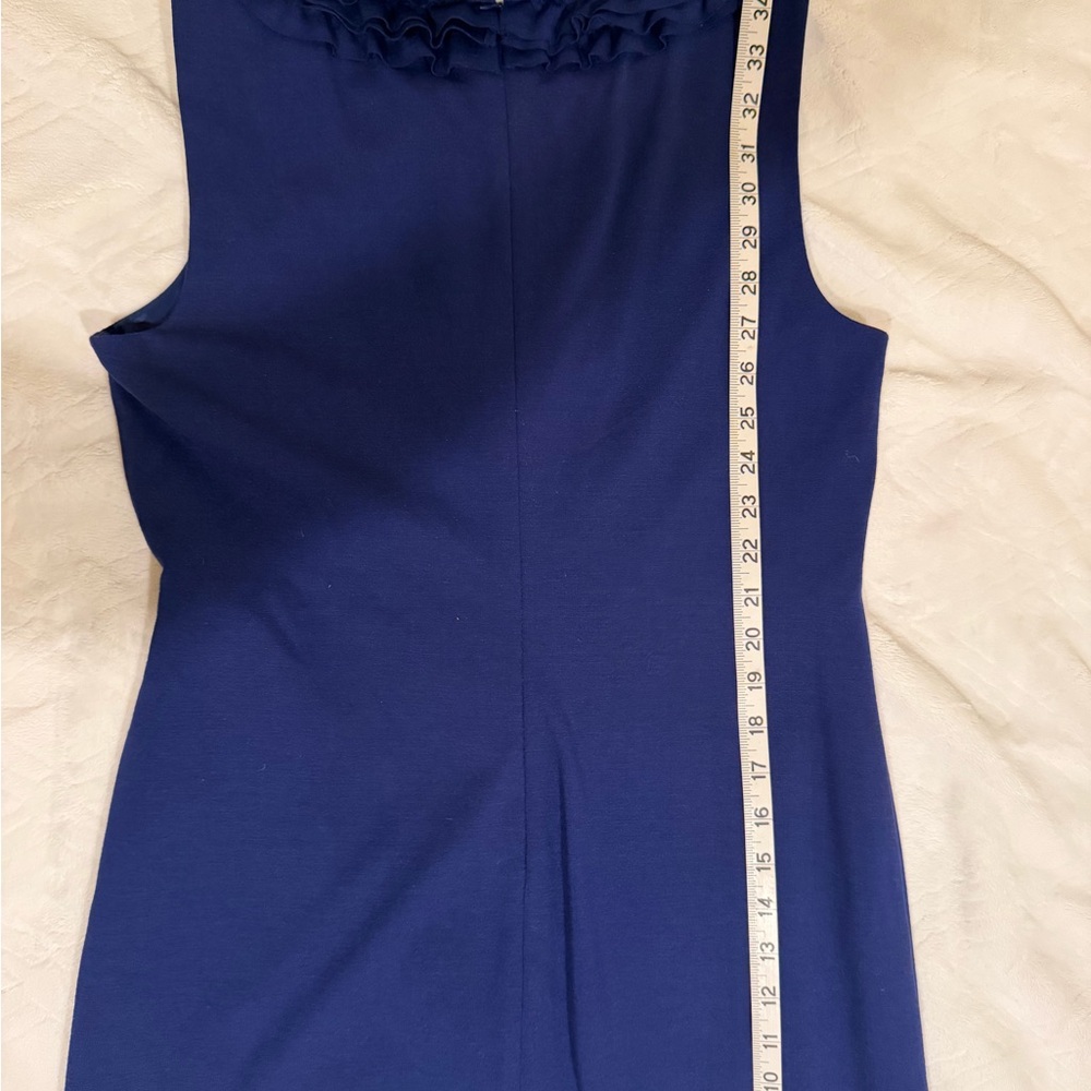 Trina Turk navy Blue Ruffled Mini Dress - Picture 7 of 7